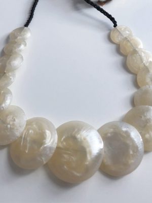 Parelmoer witte ketting