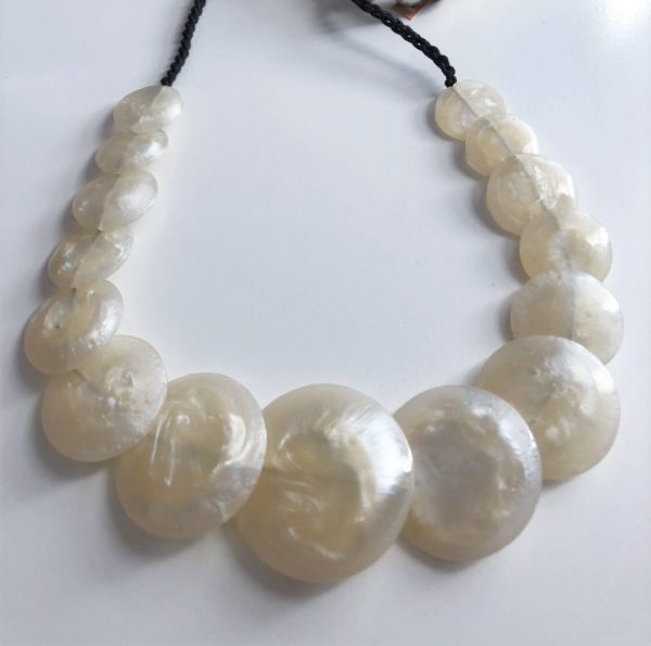 Parelmoer witte ketting