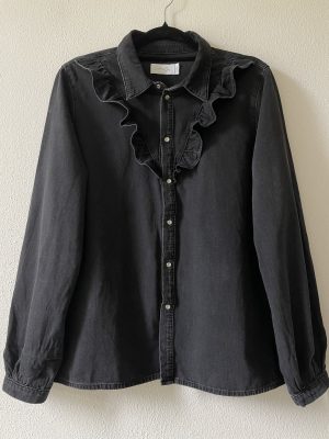 Zwarte spijkerblouse (XL)