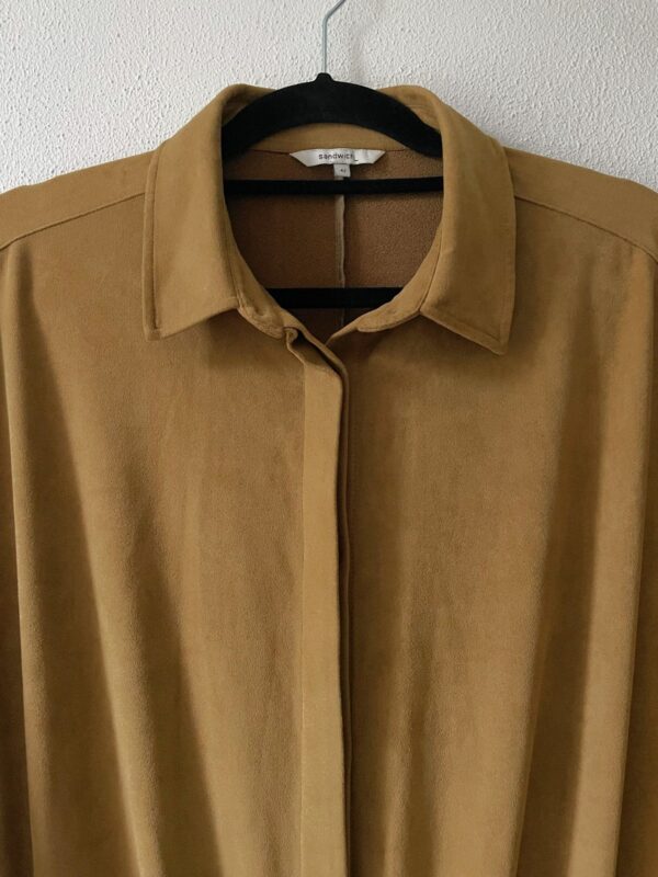 Camel jumpsuit suedine (42) - Afbeelding 3