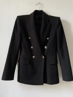 Zwart double breasted colbert (S)