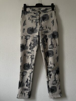 Suedine broek print (M)