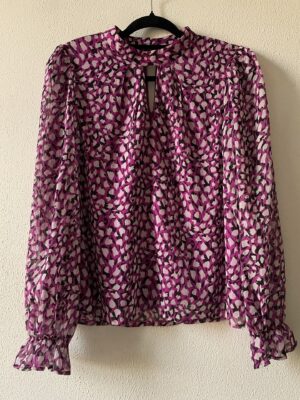 Fuchsia print blouse (38)