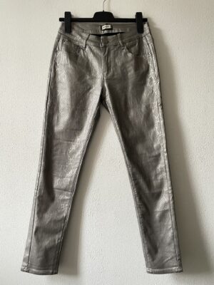 Zilveren snake broek (M/L)