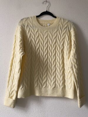 Butteryellow kabeltrui (M)